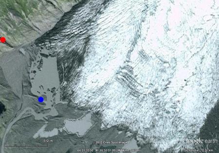 Skaftafellsjökull; (c) Google Earth